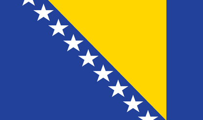 Table flag of Bosnia and Herzegovina – representative national flag for indoor use