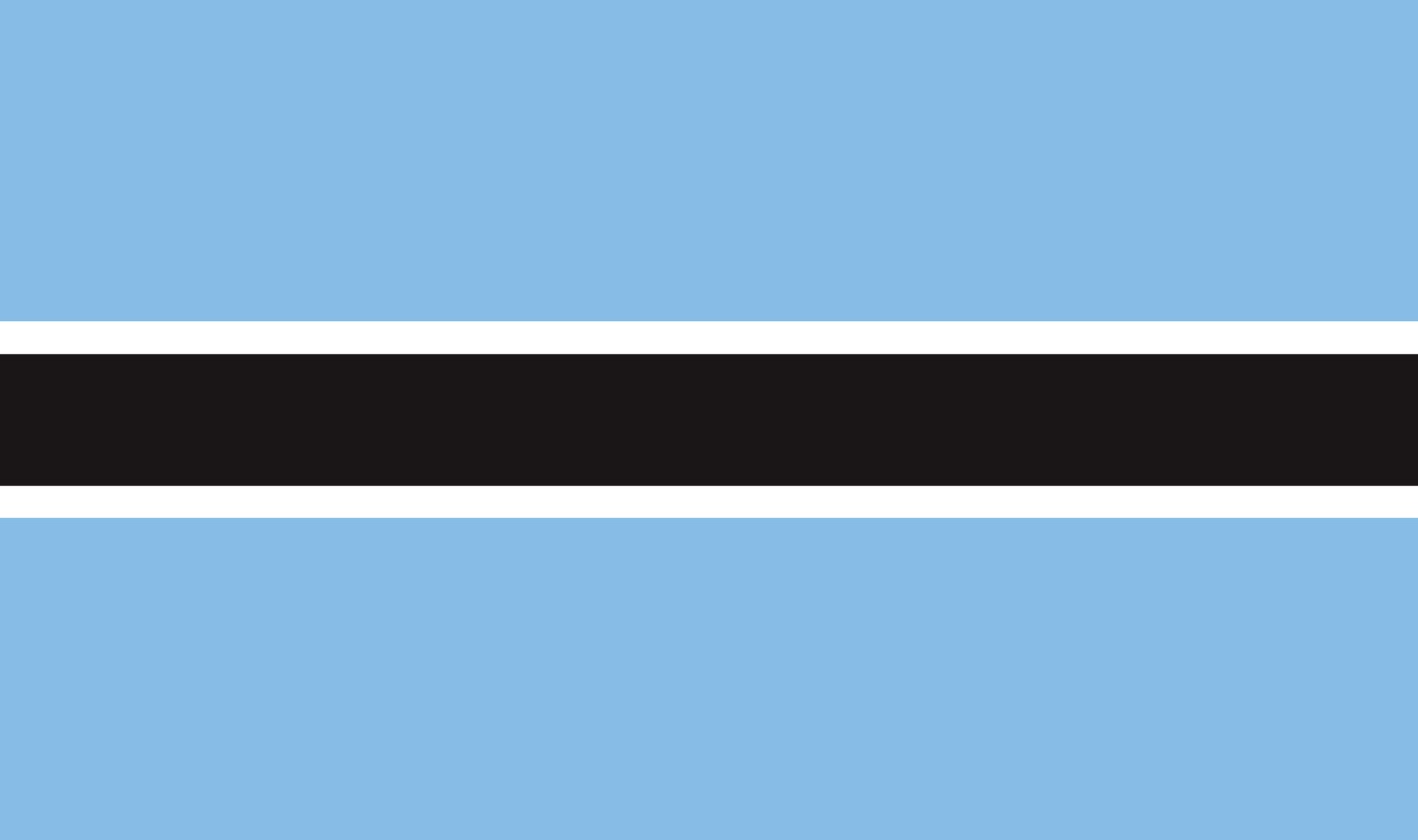 Table flag Botswana – representative national flag for indoor use
