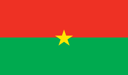 Table flag Burkina Faso – representative national flag for indoor use