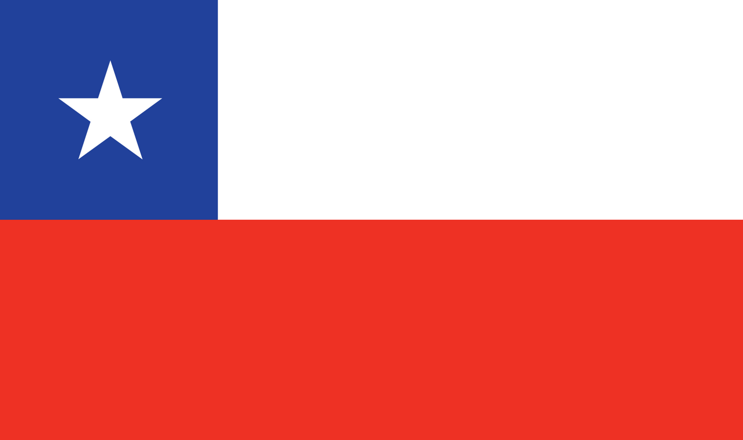 Table flag Chile – representative national flag for indoor use