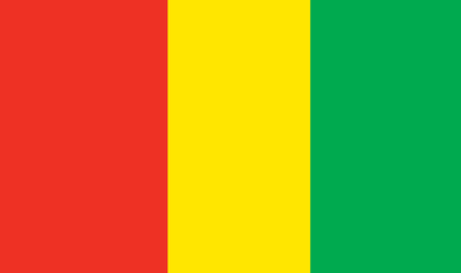 Table flag Guinea – representative national flag for indoor use