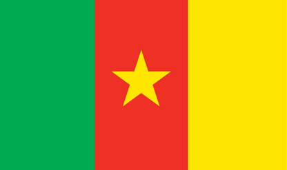 Cameroon table flag – representative national flag for indoor use