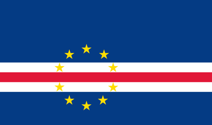 Tischfahne Cabo Verde (Kapverden) – repräsentative Nationalflagge für den Innenbereich