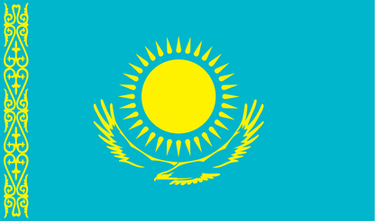 Tischfahne Kasachstan – repräsentative Nationalflagge für den Innenbereich