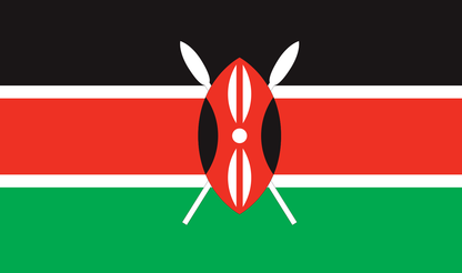 Kenya table flag – representative national flag for indoor use