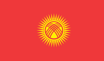 Kyrgyzstan table flag – representative national flag for indoor use
