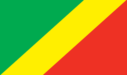 Tischfahne Republik Kongo – repräsentative Nationalflagge für den Innenbereich
