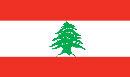 Table flag Lebanon – representative national flag for indoor use