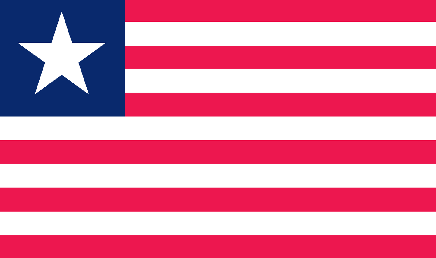 Liberia table flag – representative national flag for indoor use