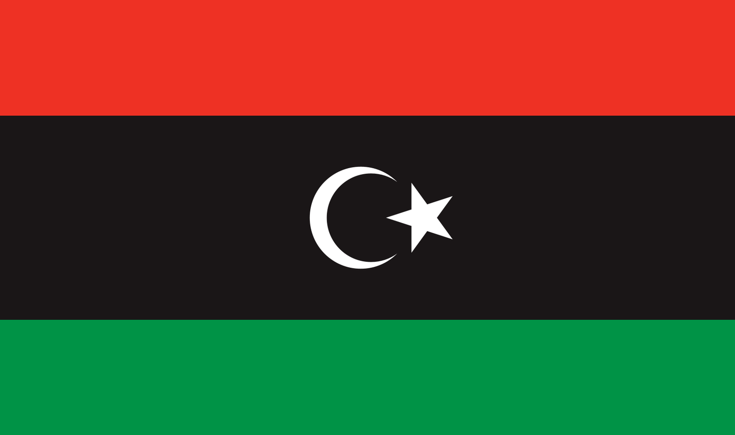 Tischfahne Libyen – repräsentative Nationalflagge für den Innenbereich