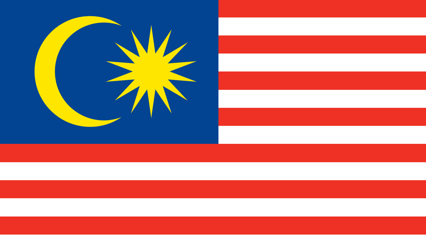 Tischfahne Malaysia – repräsentative Nationalflagge für den Innenbereich