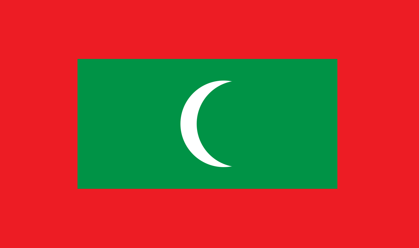 Tischfahne Malediven – repräsentative Nationalflagge für den Innenbereich