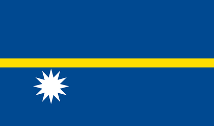 Tischfahne Nauru – repräsentative Nationalflagge für den Innenbereich