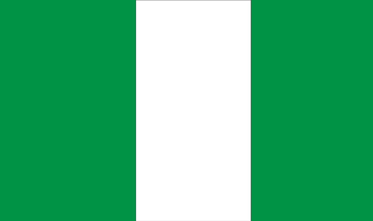 Tischfahne Nigeria – repräsentative Nationalflagge für den Innenbereich