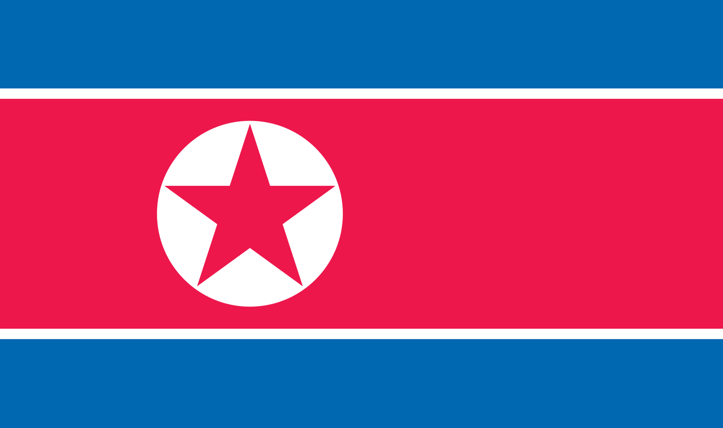 Tischfahne Nordkorea – repräsentative Nationalflagge für den Innenbereich