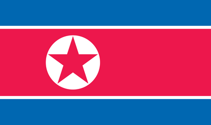 Tischfahne Nordkorea – repräsentative Nationalflagge für den Innenbereich