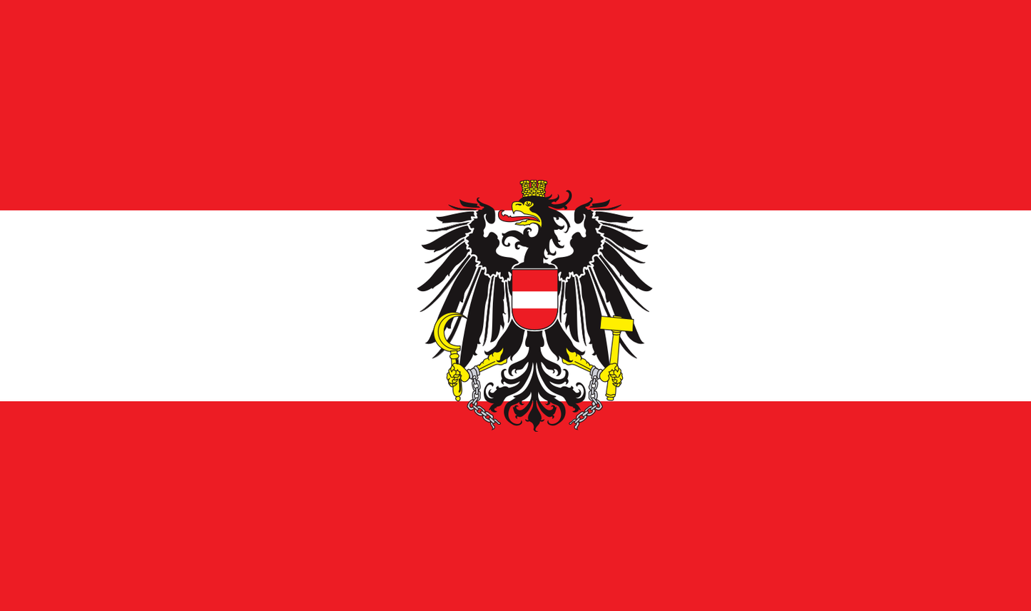 Tischfahne Österreich – repräsentative Nationalflagge für den Innenbereich