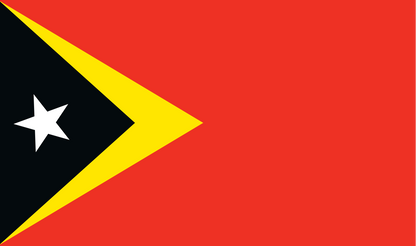 Timor-Leste table flag – representative national flag for indoor use