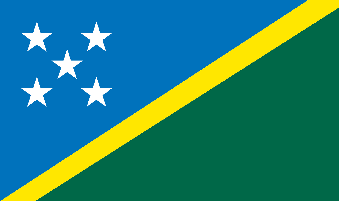 Tischfahne Salomonen – repräsentative Nationalflagge für den Innenbereich