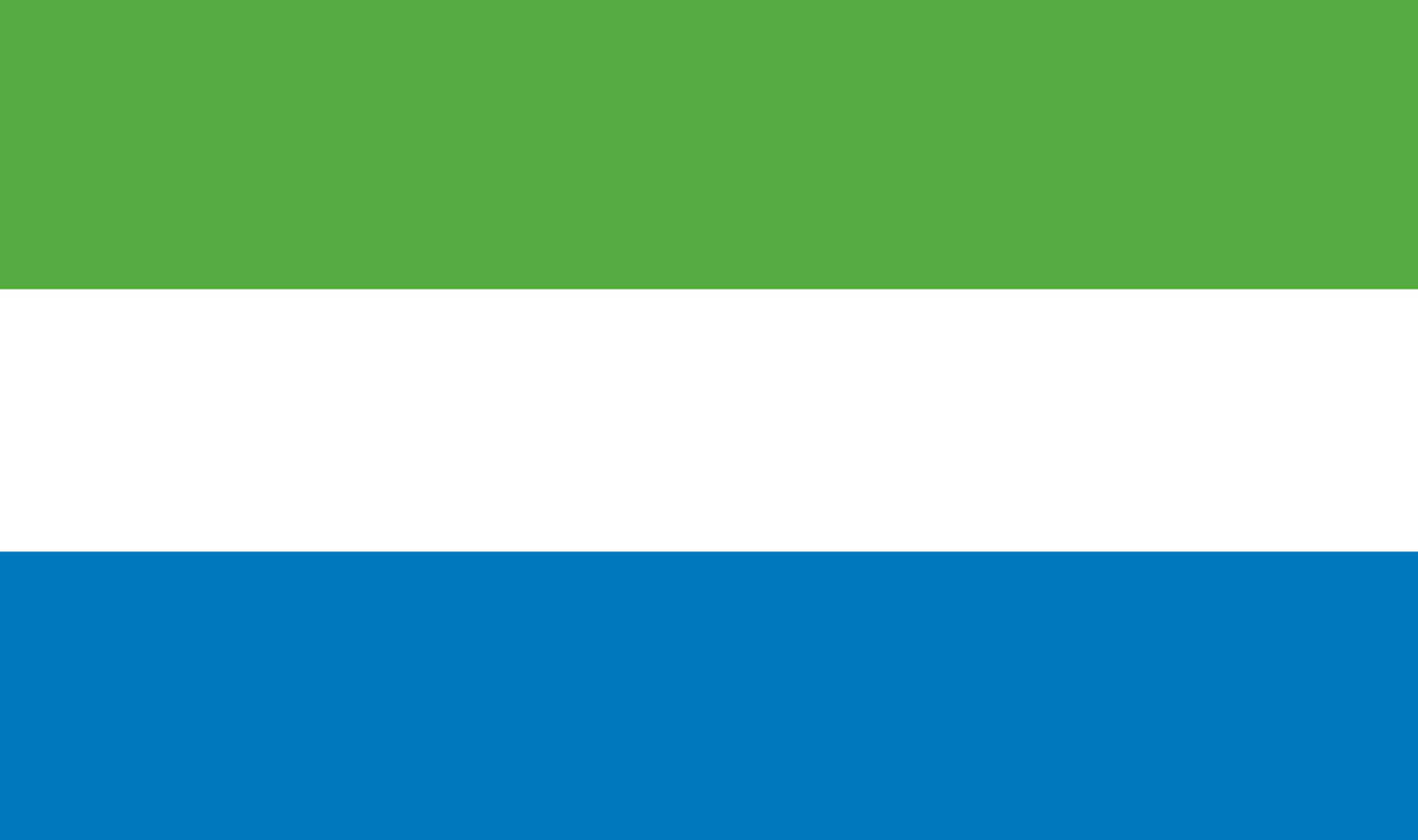 Tischfahne Sierra Leone – repräsentative Nationalflagge für den Innenbereich