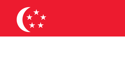 Tischfahne Singapur – repräsentative Nationalflagge für den Innenbereich