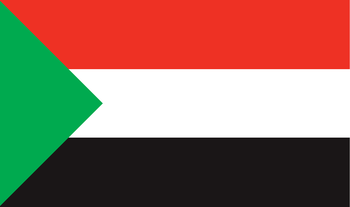 Sudan table flag – representative national flag for indoor use