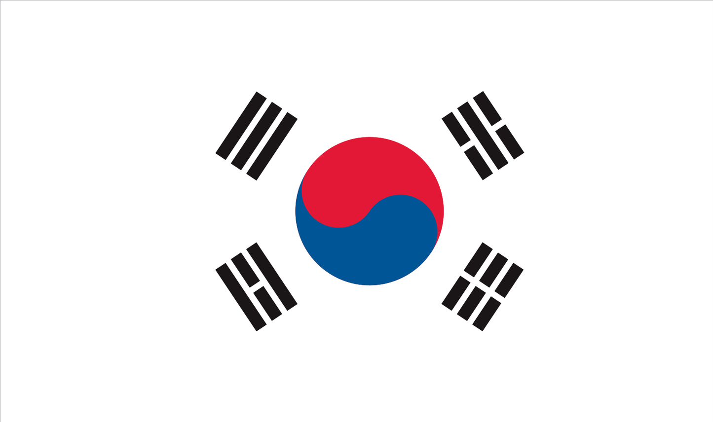 Table flag South Korea – representative national flag for indoor use