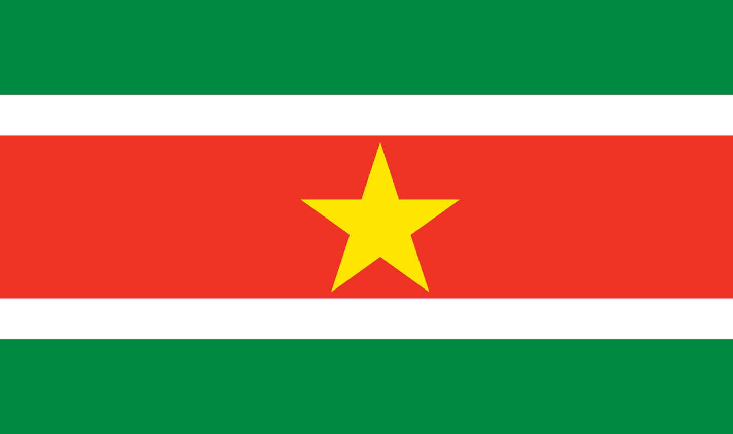 Suriname table flag – representative national flag for indoor use