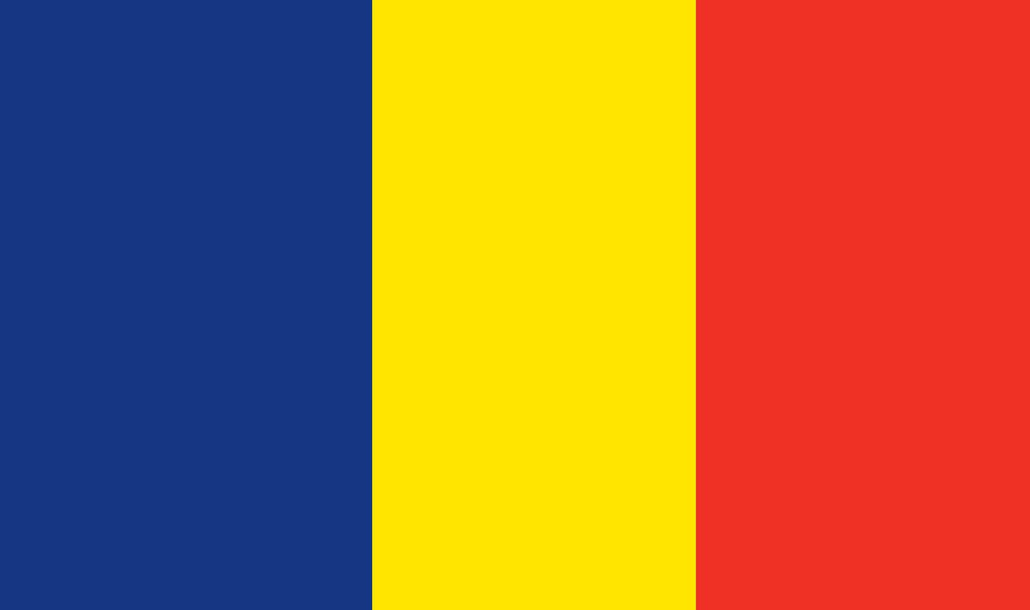 Chad table flag – representative national flag for indoor use