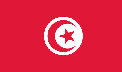 Table flag Tunisia – representative national flag for indoor use