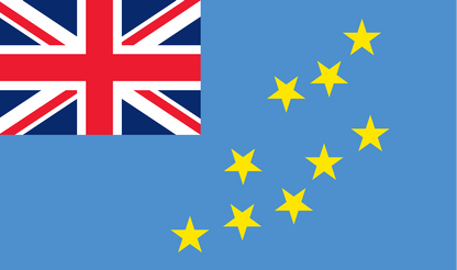 Table flag Tuvalu – representative national flag for indoor use