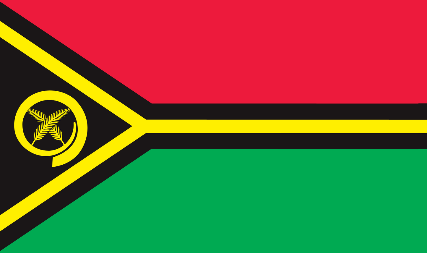 Table flag Vanuatu – representative national flag for indoor use