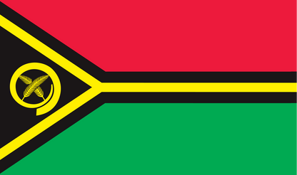 Table flag Vanuatu – representative national flag for indoor use