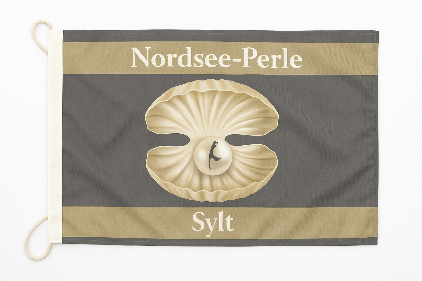 „Nordsee-Perle Sylt“ Flagge – Maritime Eleganz mit Inselflair