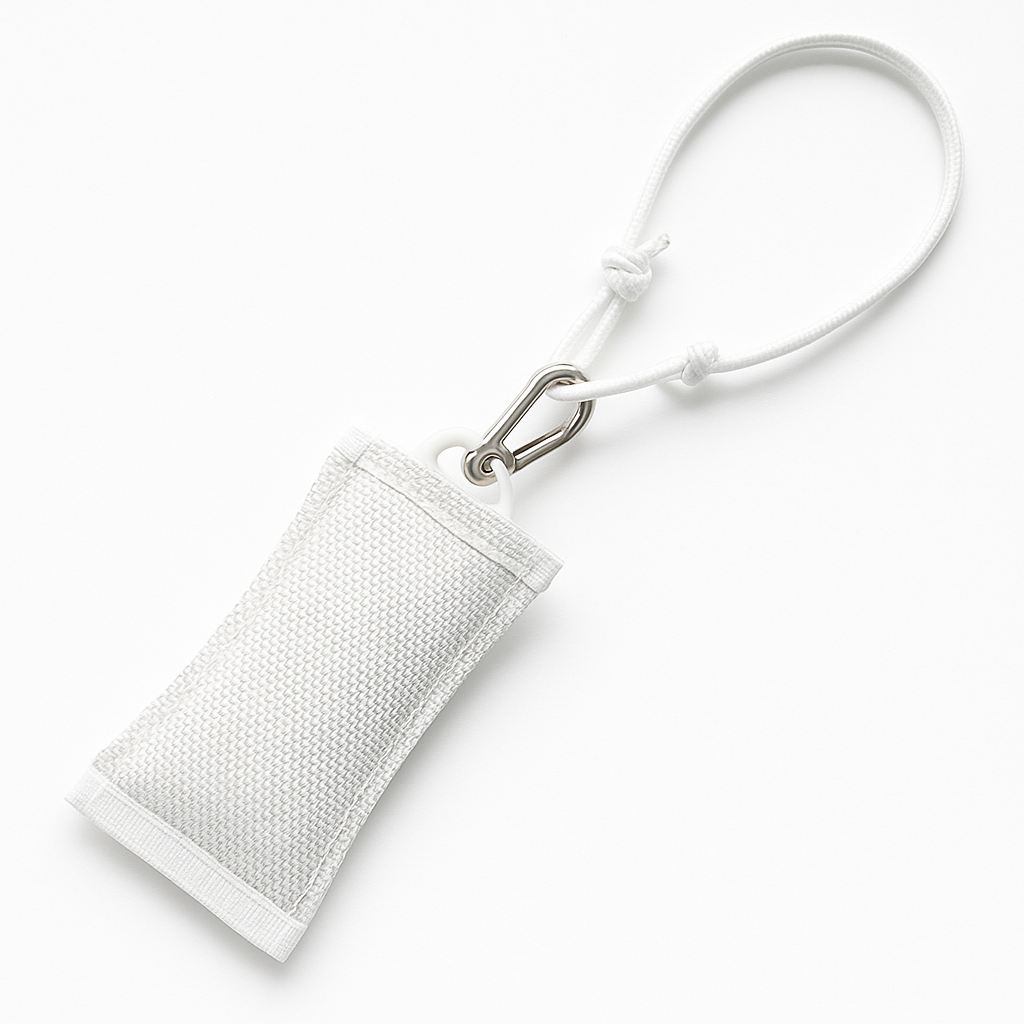 Flaggen-Gewichtssäckchen inkl. Mastschlinge und Edelstahlkarabiner – stabile, windsichere Lösung für eine sauber gehisste Flagge