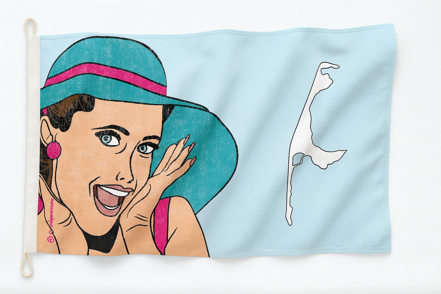 Sylt Lady Flagge – Retro-Charme trifft Inselflair