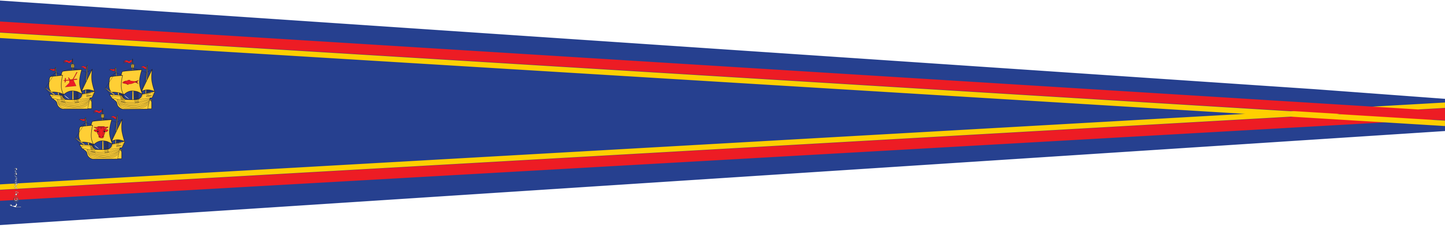 Wimpel „Kreis Nordfriesland“ 3 Koggen – Maritimes Wahrzeichen mit norddeutschem Charakter