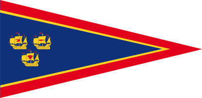 Pennant “District of North Frisia” 3 Cogs – Maritime landmark with North German character