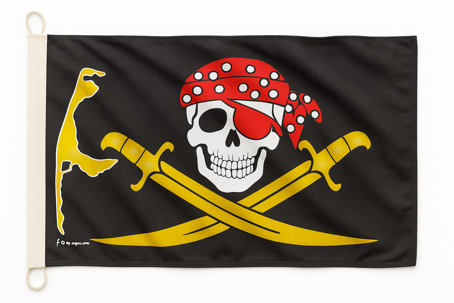 Piratenflagge Sylt-Gold – Insel-Flair mit rebellischem Stil