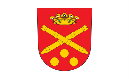 Abruzzenflagge mit Wappen, Italien, Nationalflaggen, Nationalfahnen