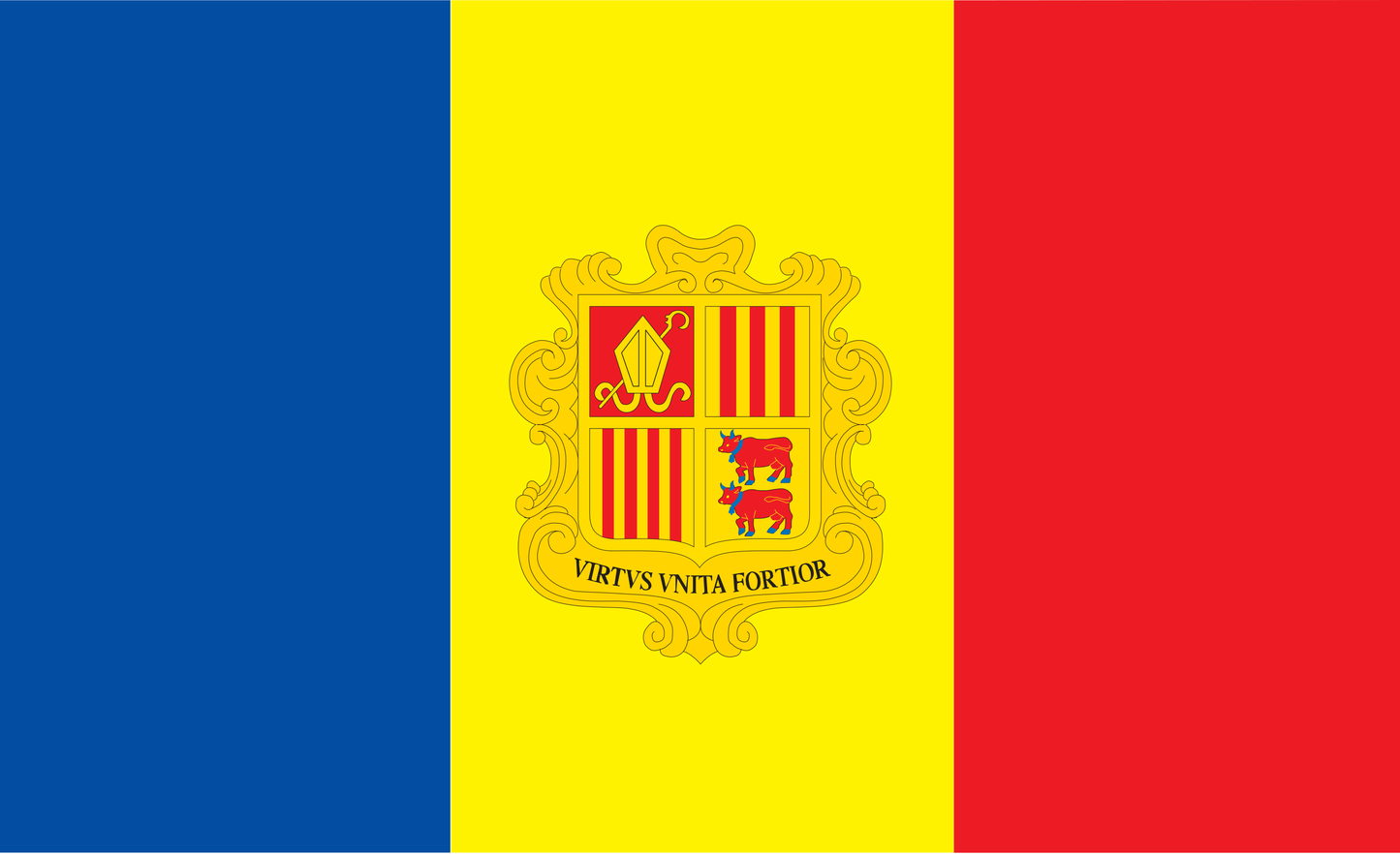 Andorraflagge, Andorra Fahne, Nationalflaggen, Nationalfahnen