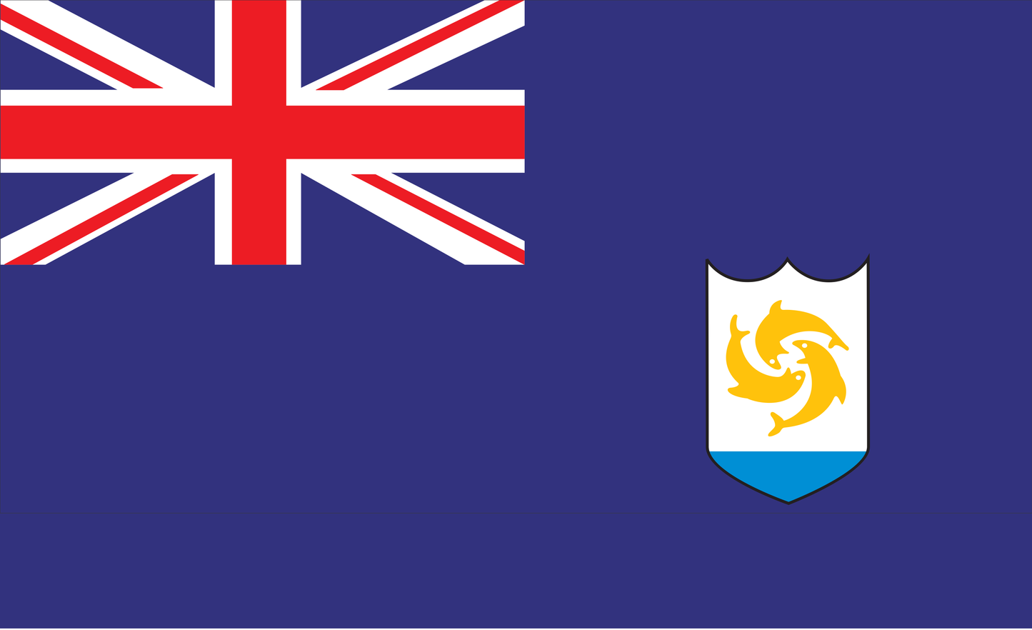 Anguillaflagge, Insel, Anguiela, Nationalfahnen