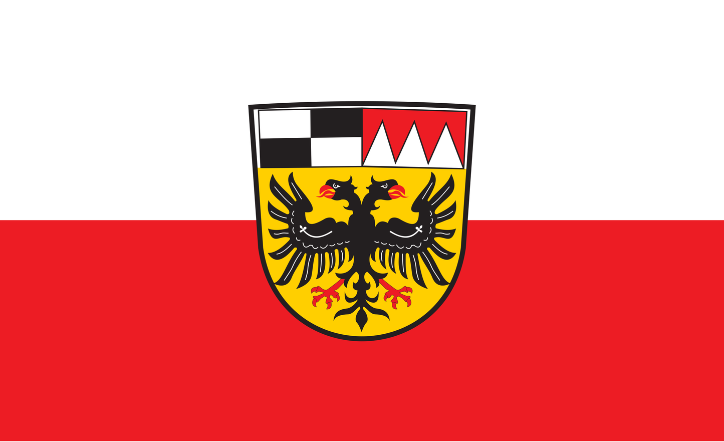 Ansbach Kreis Flagge Bayern