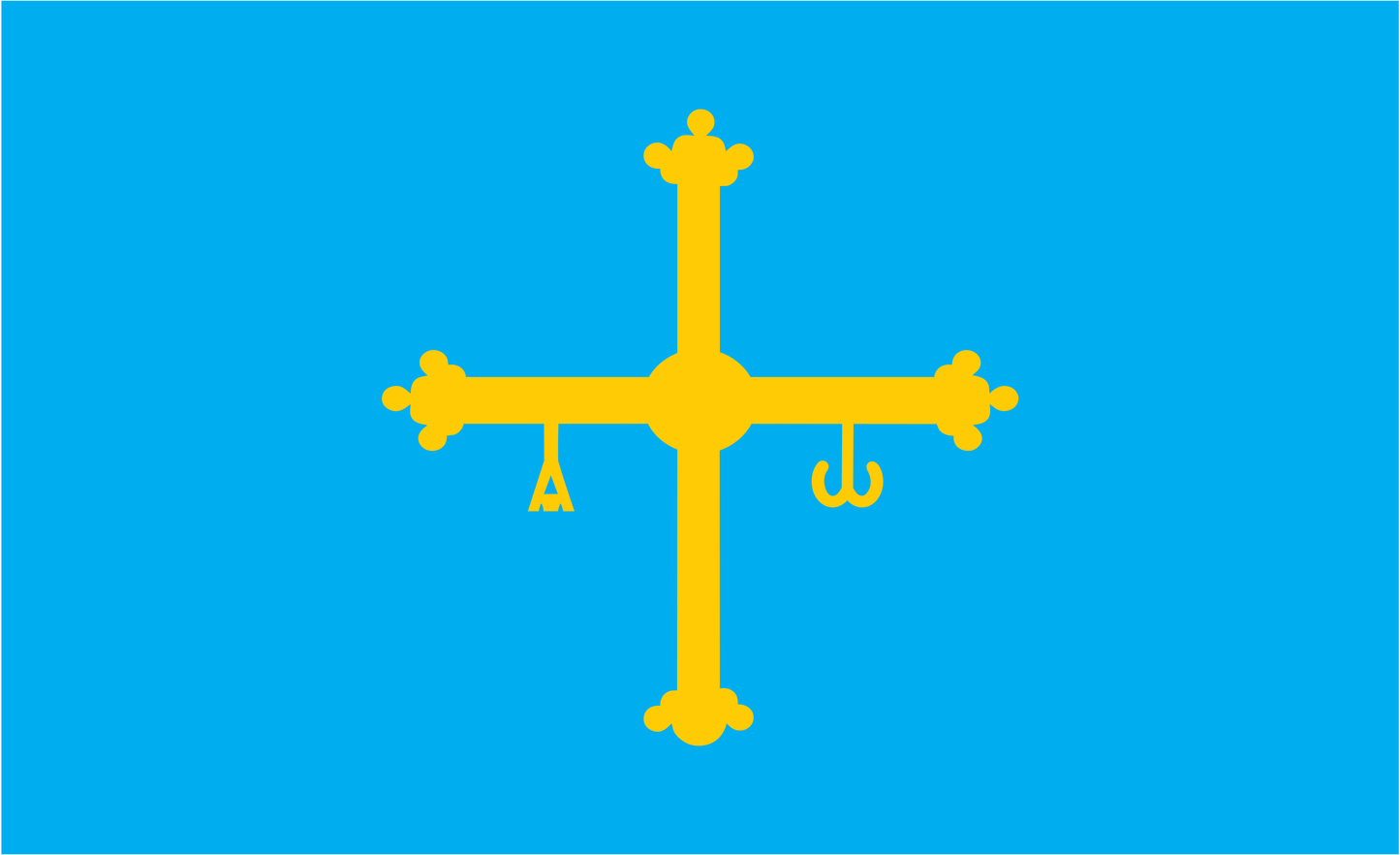 Asturienflagge, Spanien, Nationalflaggen, Nationalfahnen