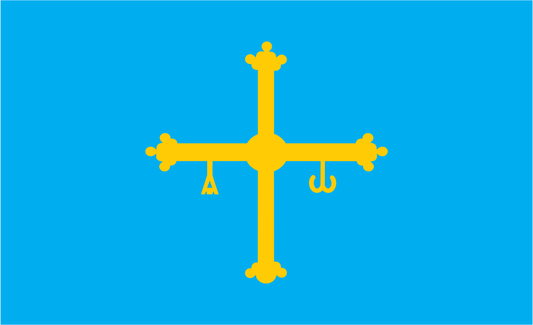 Asturienflagge, Spanien, Nationalflaggen, Nationalfahnen