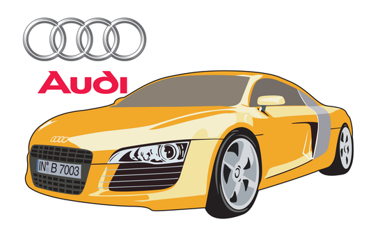 Audi-Flagge,Autoflagge, Motoradflaggen,Motorsportflaggen,Formel1-Flaggen
