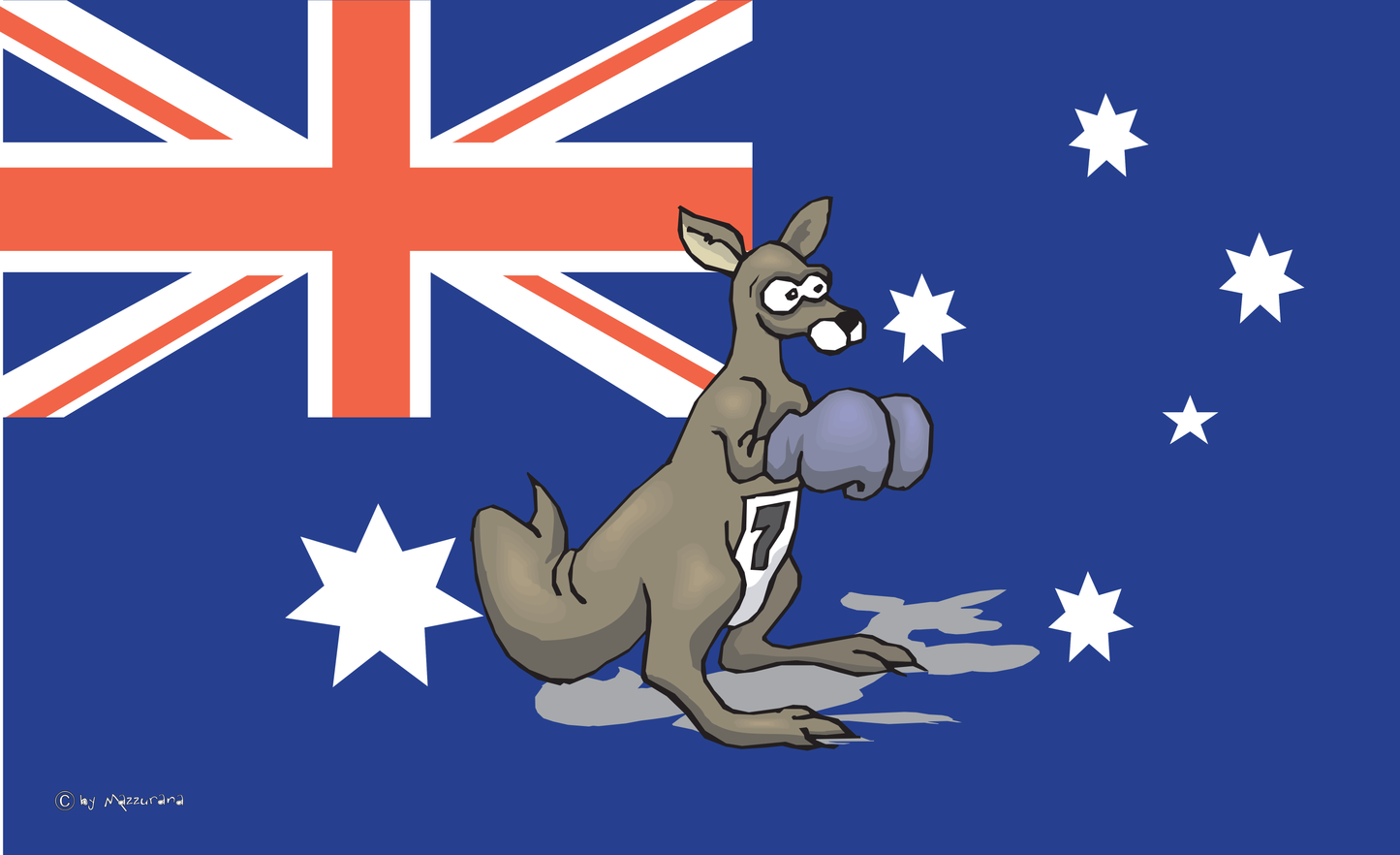 Kängeruh Australien Flagge, Australia, Australien, Nationalflaggen