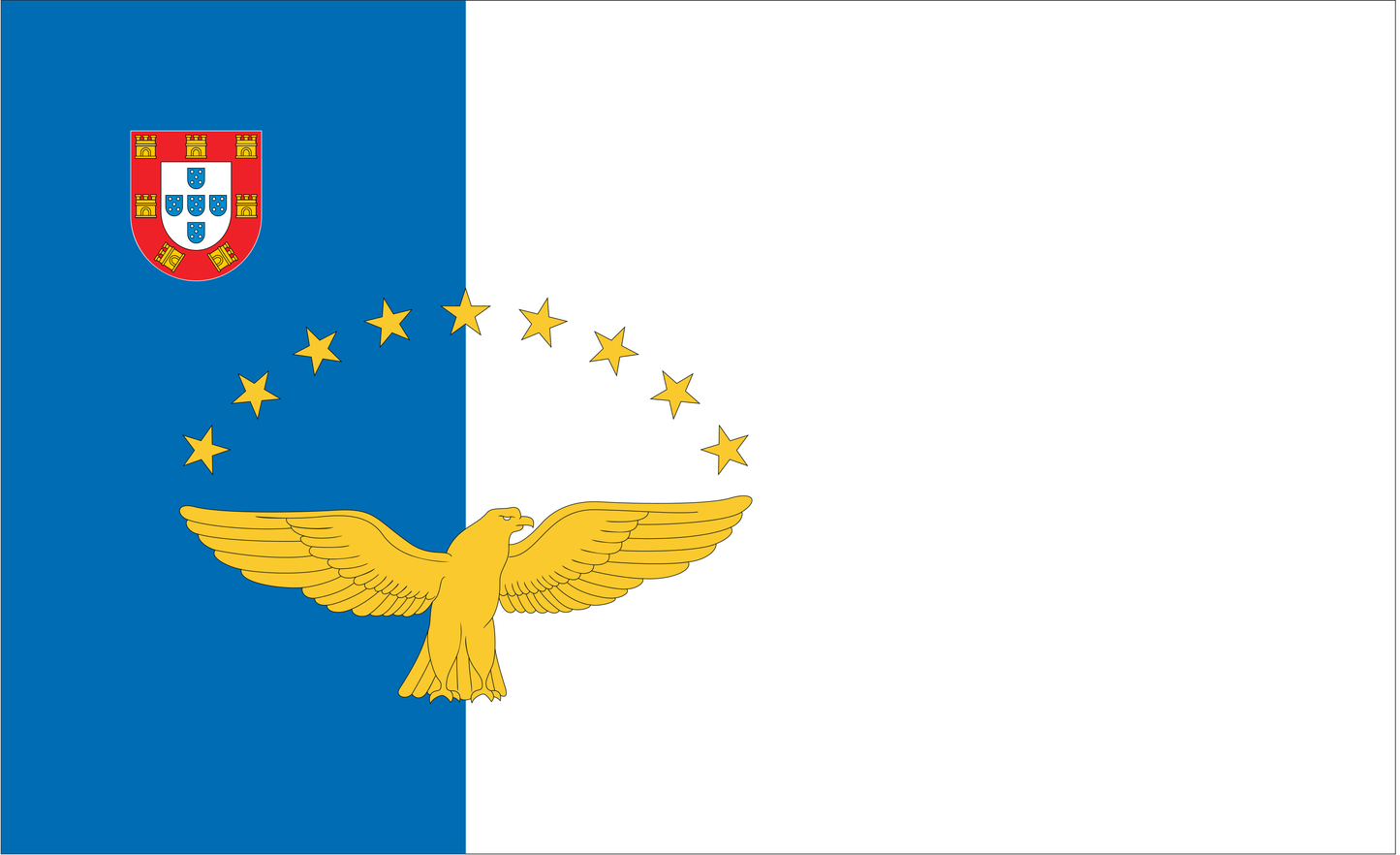 Azorenflagge, Azoren, Insel, Nationalfahnen