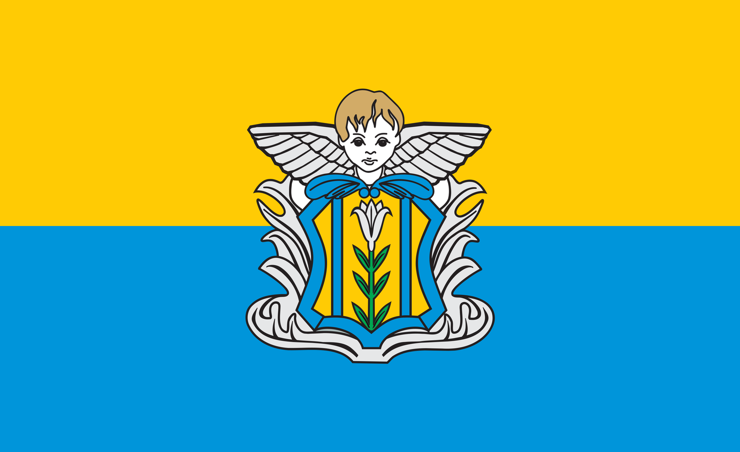 Bad Düben Flagge, Sachsen