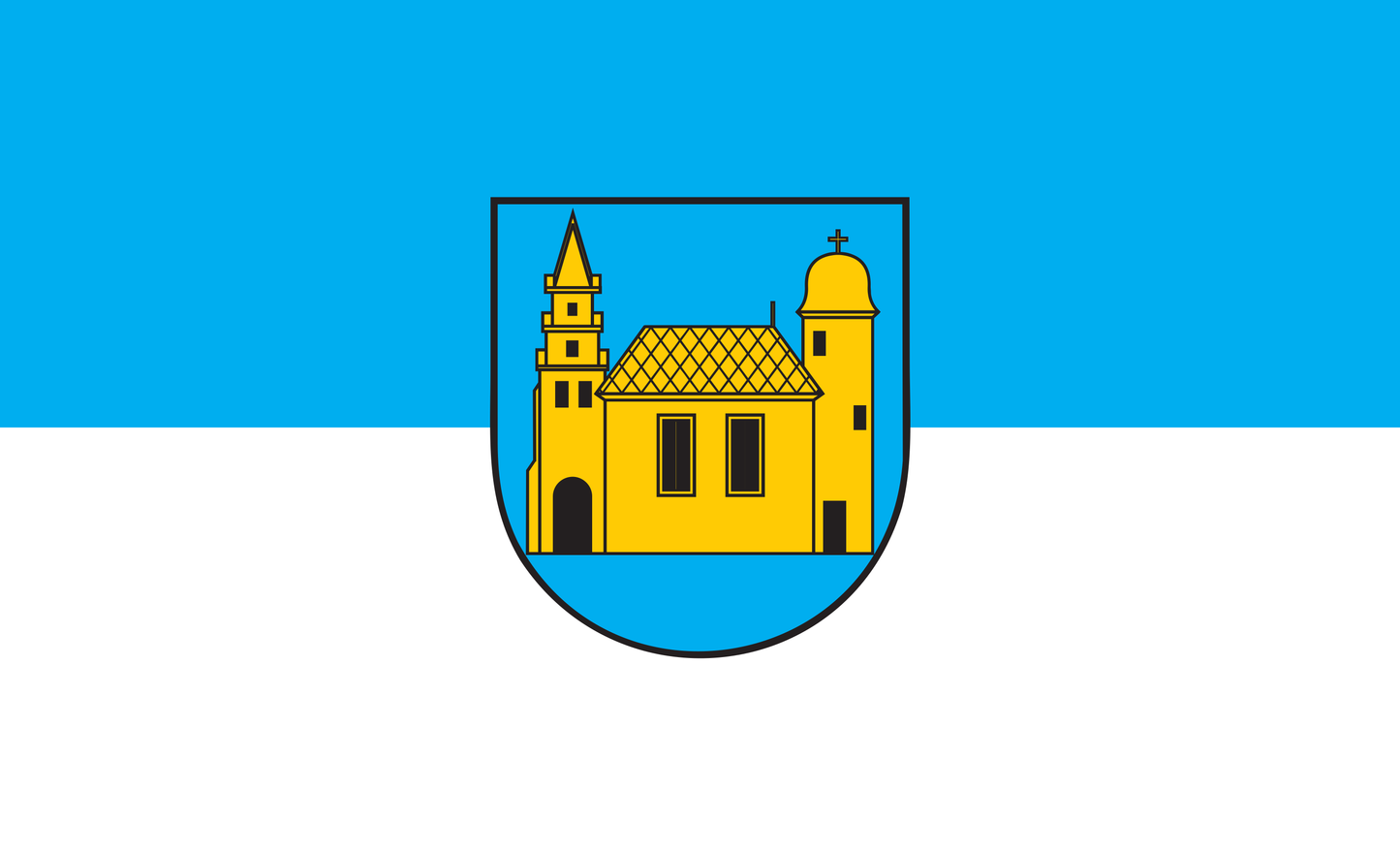 Bad Lausick Flagge, Sachsen